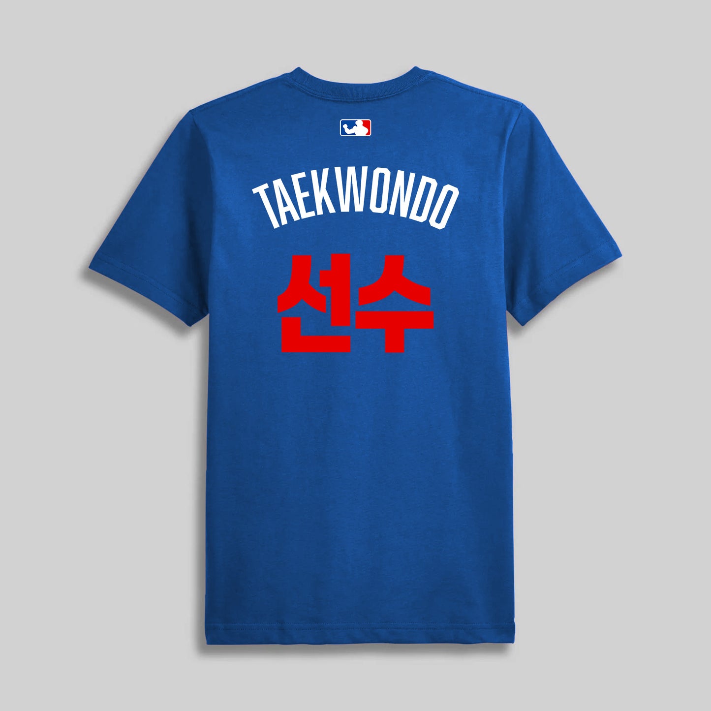 Taekwondo Player Sparring Tee - Blue
